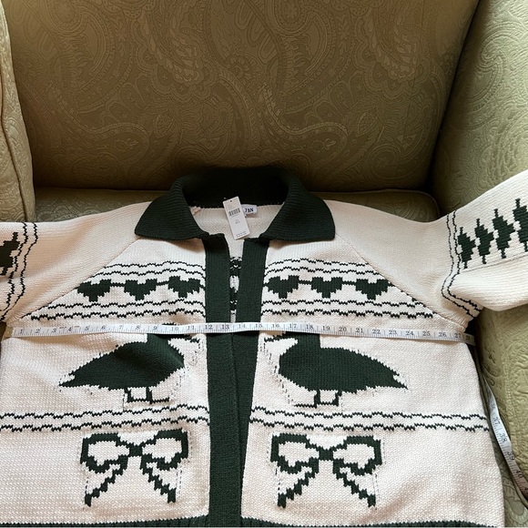 NWT Anthropologie Bel Kazan Knitted Duck Icon Cardigan Sweater One Size - Picture 11 of 16